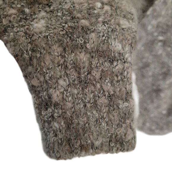 Princeton Club Mohair Cardigan Sweater Womens Size L Knit Long Sleeve Gray Cozy - Picture 5 of 9
